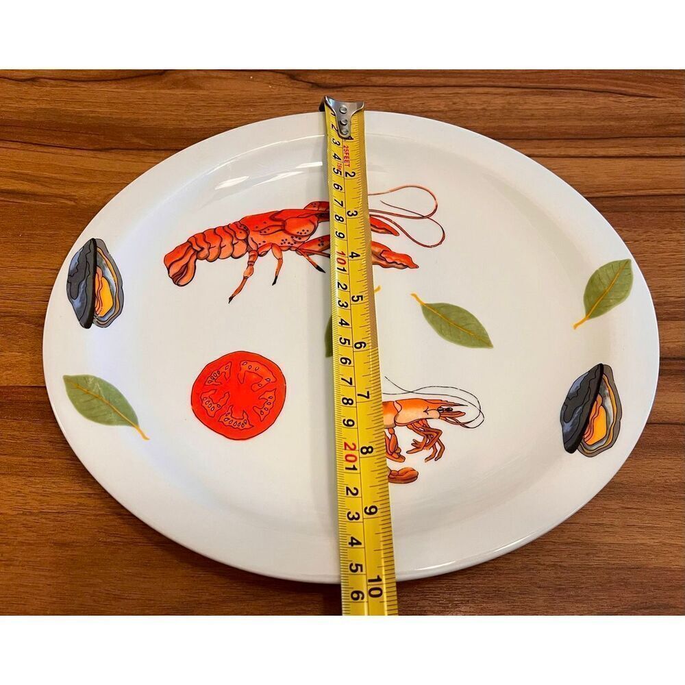 BIA Cordon Blue Majilly DeSigns Lobster Seafood Serving Platter 12" Oval - Picture 7 of 7